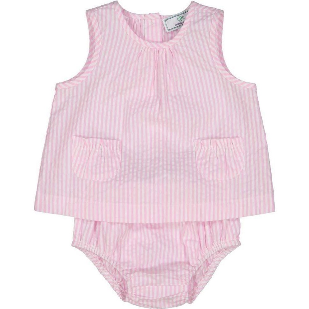 Classic Prep Pink gingham two piece set.